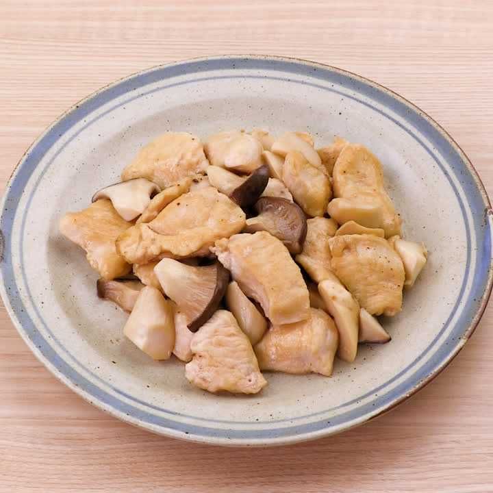 鶏肉とエリンギのポン酢炒め