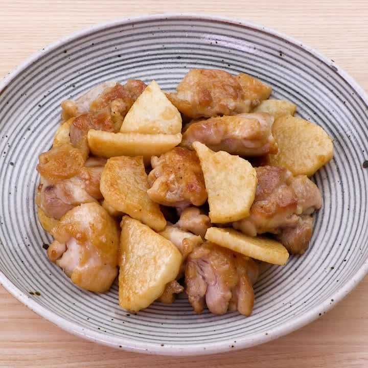 鶏肉と長芋のポン酢炒め