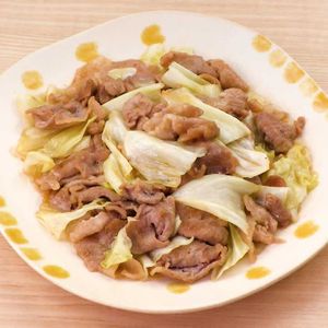 「豚肉とキャベツの甘辛炒め」のレシピ動画