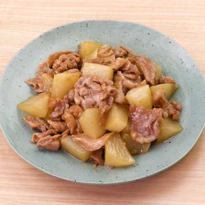 「豚肉と大根の甘辛炒め」のレシピ動画