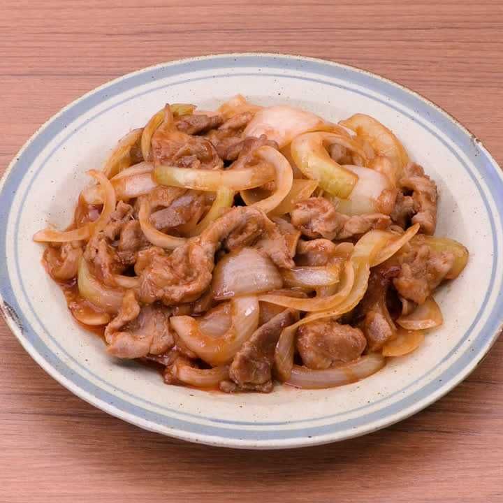 豚肉と玉ねぎのケチャップ炒め