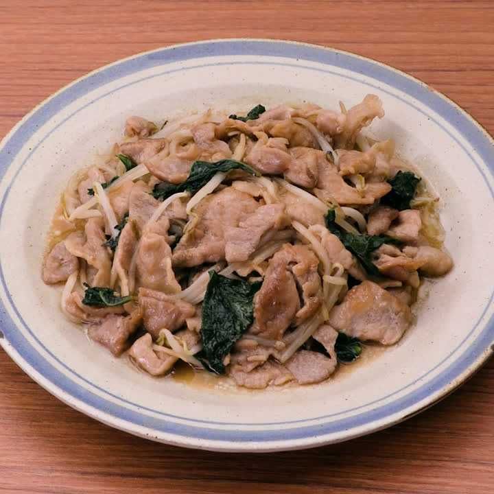 豚肉と大葉のオイスター炒め