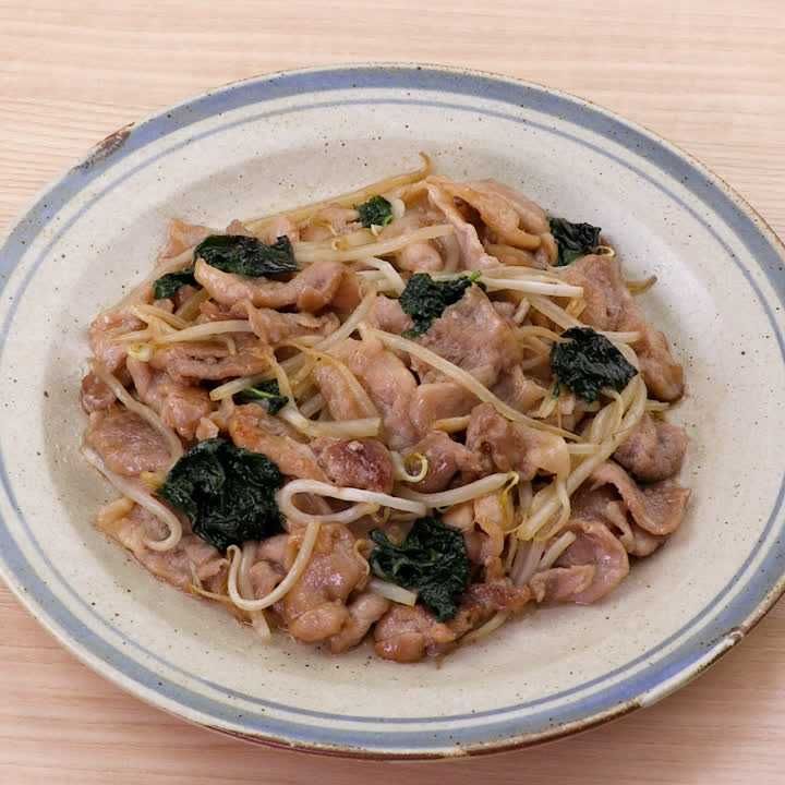 豚肉と大葉の甘辛炒め