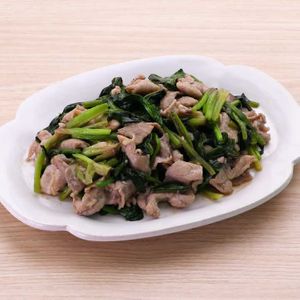 豚肉とほうれん草のポン酢炒め