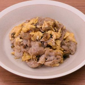 豚肉とザーサイのオイスター炒め
