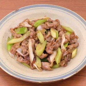 豚肉とねぎの甘辛炒め