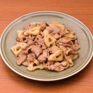 「豚肉とれんこんのポン酢炒め」のレシピ動画