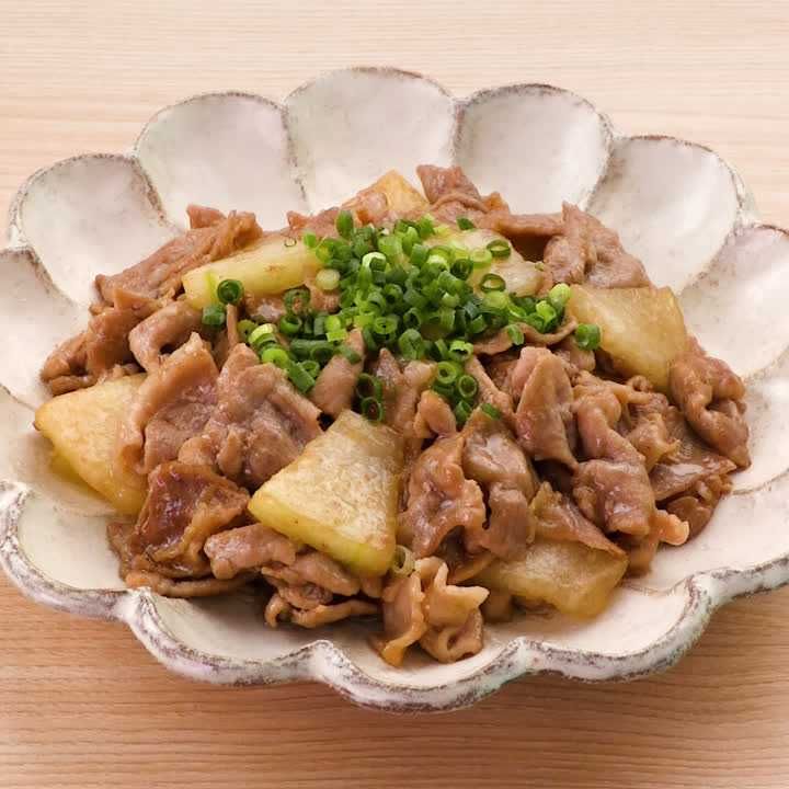 豚肉と冬瓜のオイスター炒め