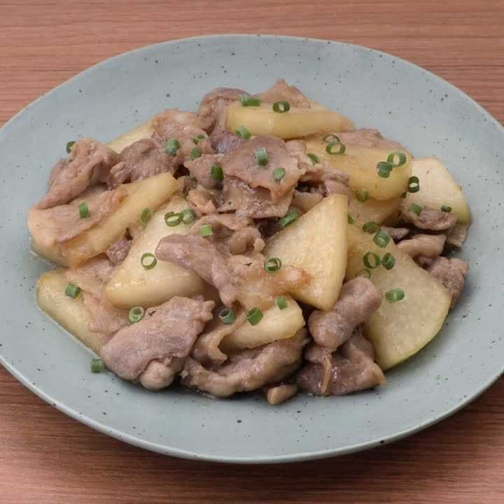 豚肉と冬瓜の甘辛炒め