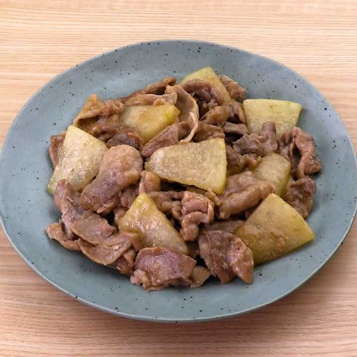 豚肉と冬瓜のポン酢炒め