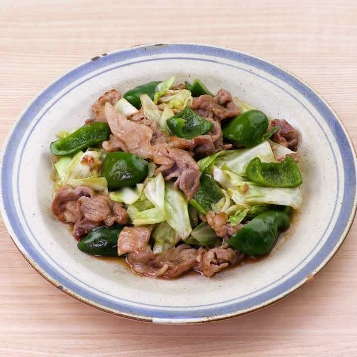 豚こまキャベツのオイスター炒め