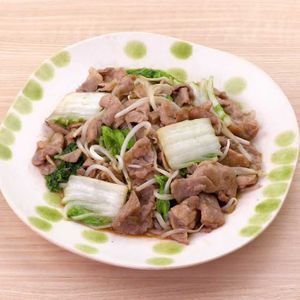 「豚こま白菜のオイスター炒め」のレシピ動画