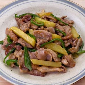 豚こまとじゃがいものオイスター炒め