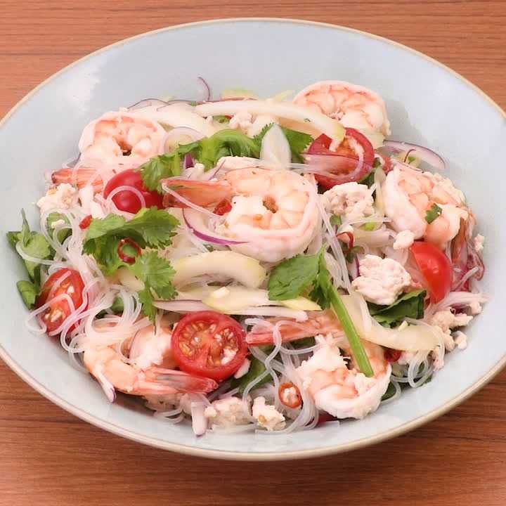 鶏ひき肉のヤムウンセン