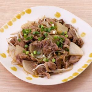 豚こまと大根のオイスター炒め