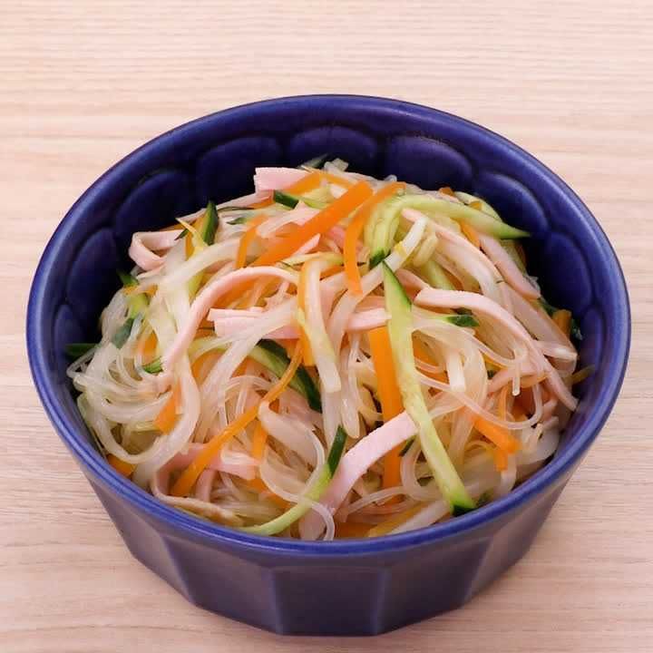 もやしの春雨サラダ