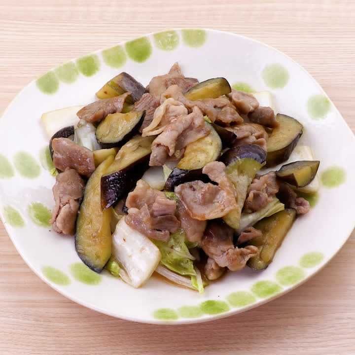 豚こまと白菜の甘辛炒め