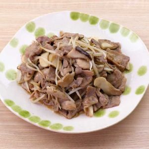 「豚肉とエリンギのもやし甘辛炒め」のレシピ動画