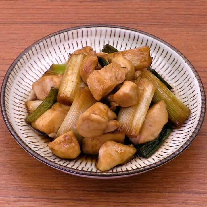 ささみとねぎの甘辛照り焼き