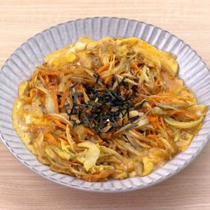 かき揚げの卵とじ