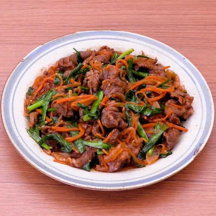 レンジでプルコギ