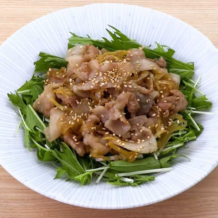 豚こまの甘辛炒め煮