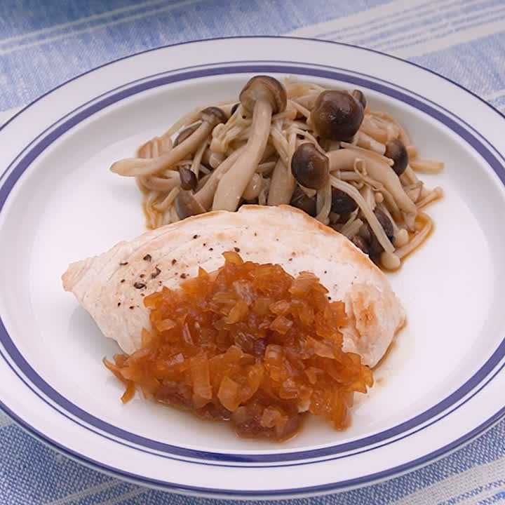 メカジキのソテー玉ねぎソース