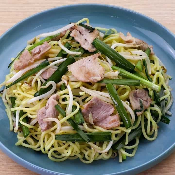 もやし塩焼きそば