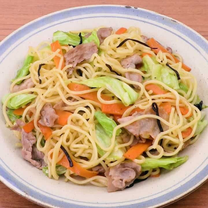 塩昆布焼きそば