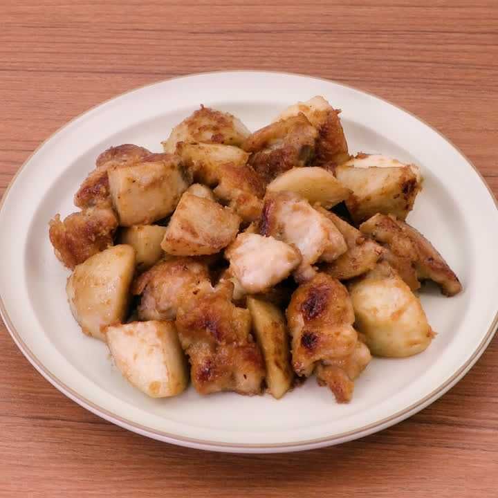 鶏肉と里芋の味噌炒め