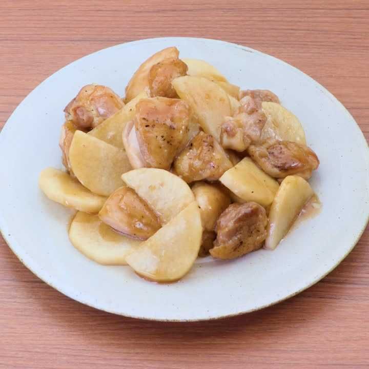 鶏肉と長芋の甘辛炒め