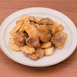 鶏肉と長芋の味噌炒め