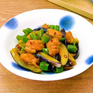 「鶏肉となすの南蛮炒め」のレシピ動画