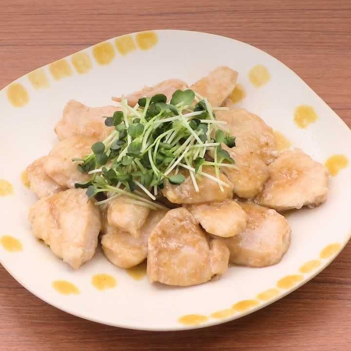 鶏むねの柚子胡椒照り焼き