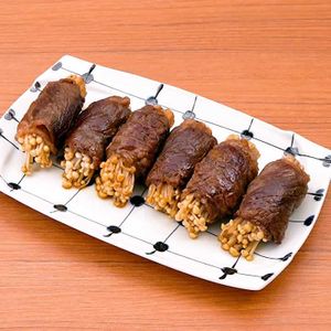 牛ロース肉でえのきの肉巻き