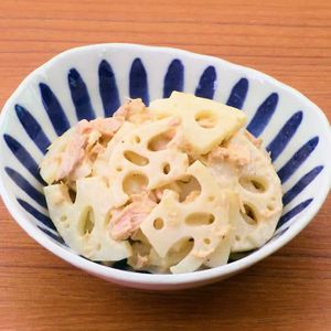「ツナマヨれんこんサラダ」のレシピ動画