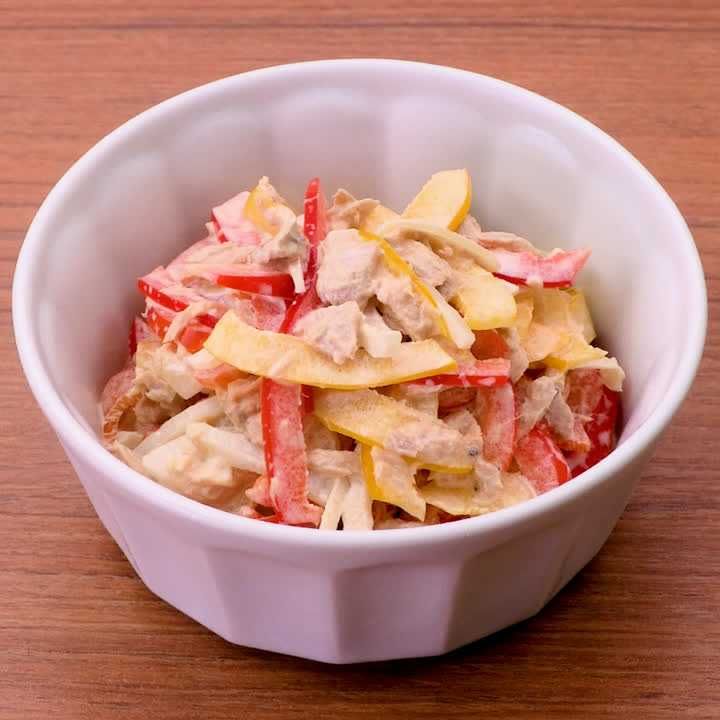 パプリカのツナマヨサラダ