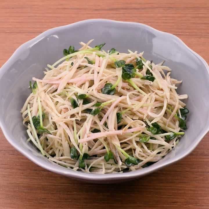 ごぼうとハムのマヨサラダ