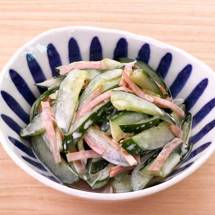きゅうりとハムのマヨサラダ
