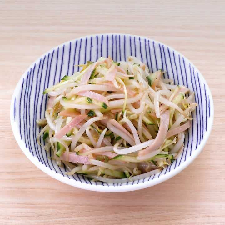 もやしとハムの和風サラダ
