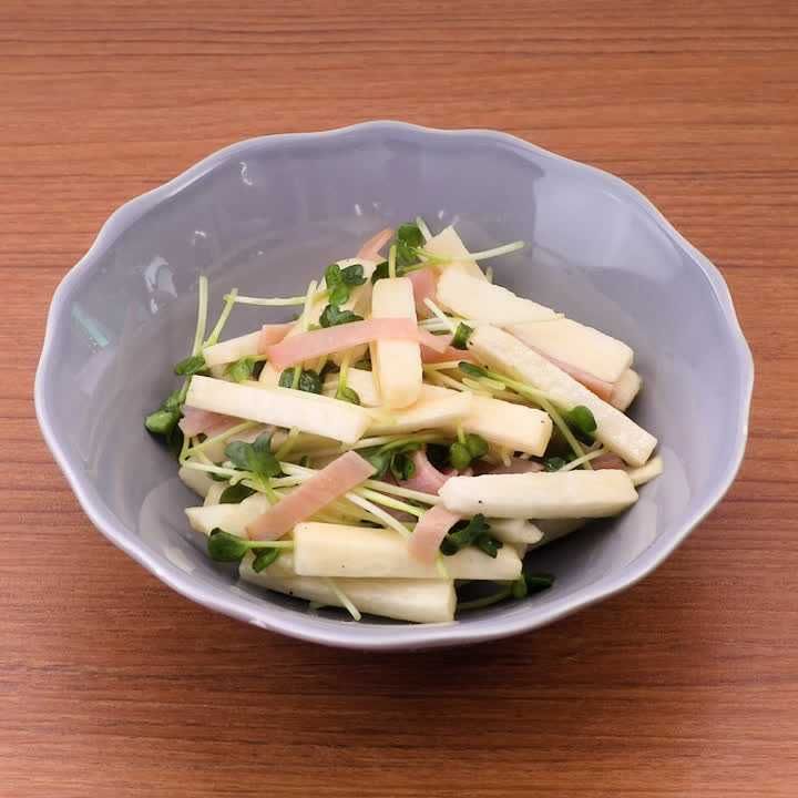 長芋とハムの和風サラダ