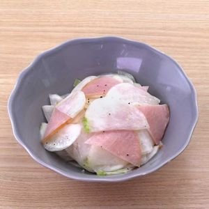 「かぶとハムのイタリアンサラダ」のレシピ動画