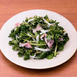 「クレソンとハムのイタリアンサラダ」のレシピ動画