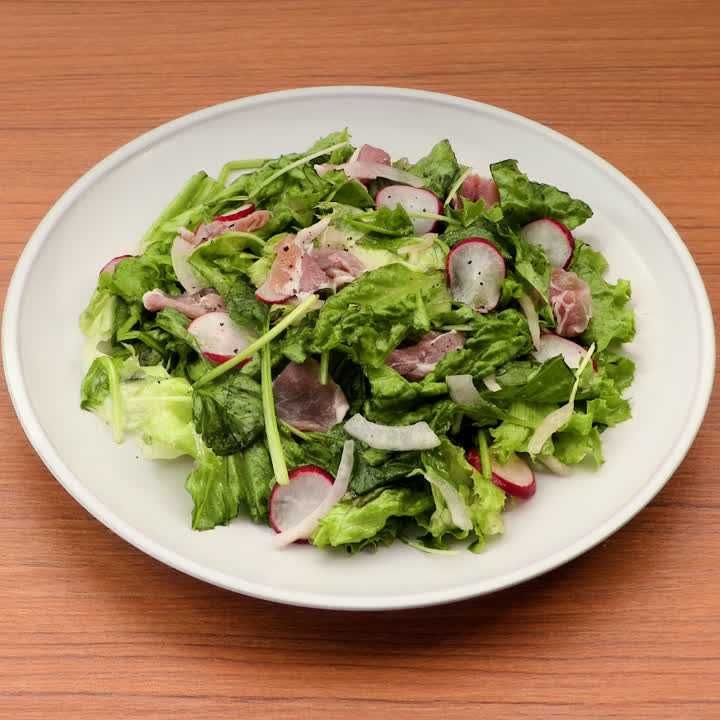 ラディッシュとハムのイタリアンサラダ