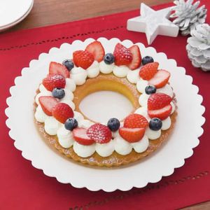 「クリスマスリースタルト」のレシピ動画