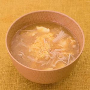 えのきと卵の味噌汁