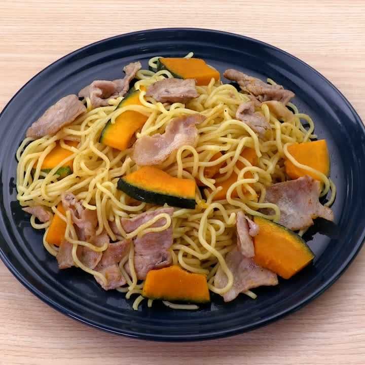 かぼちゃ焼きそば