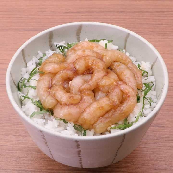 甘えびの漬け丼