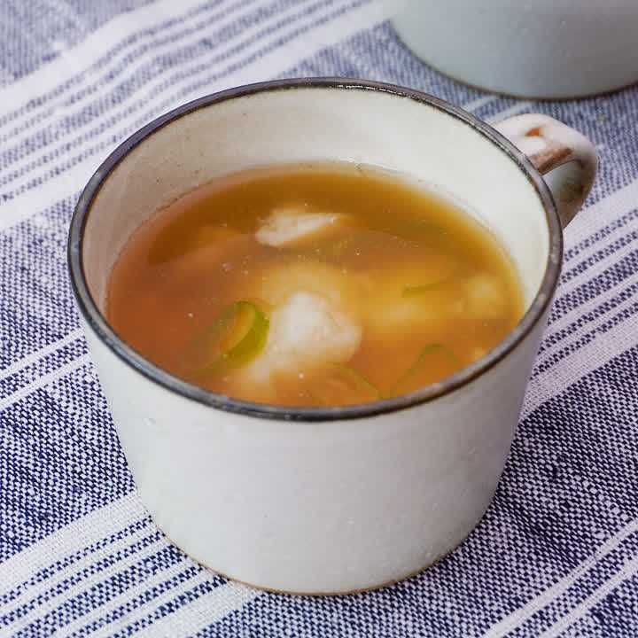 長芋とねぎの中華スープ