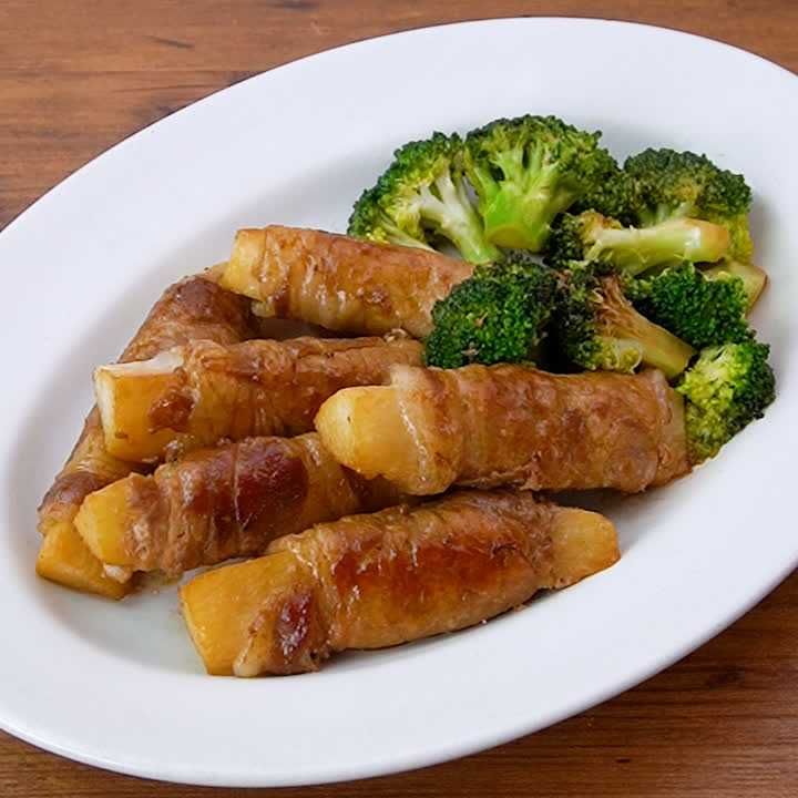 長芋の肉巻きソテー